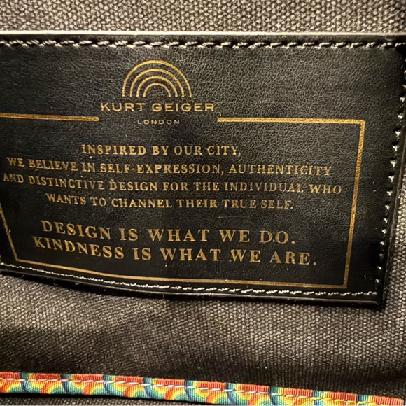 Kurt Geiger Rainbow Wave Tote with Black Accents - Picture 12 of 12